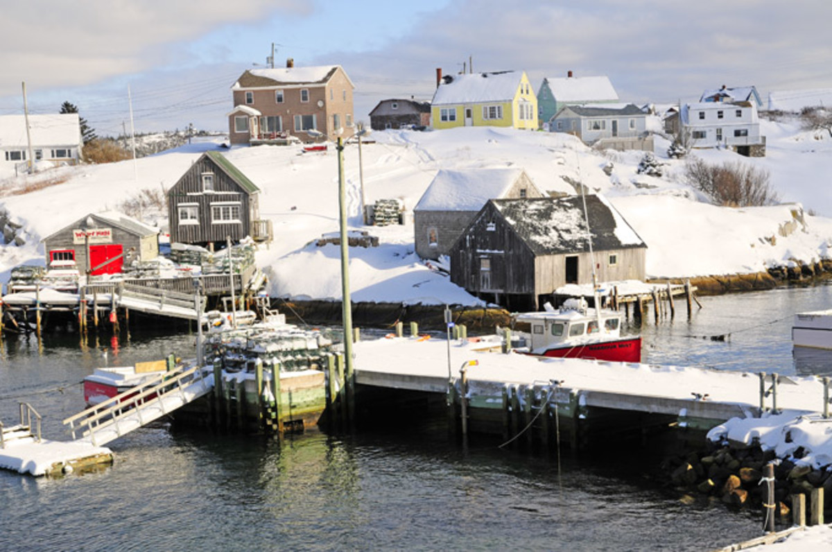 Peggy's Cove, Nova Scotia, Where Waves and Rocks Collide, Washed by