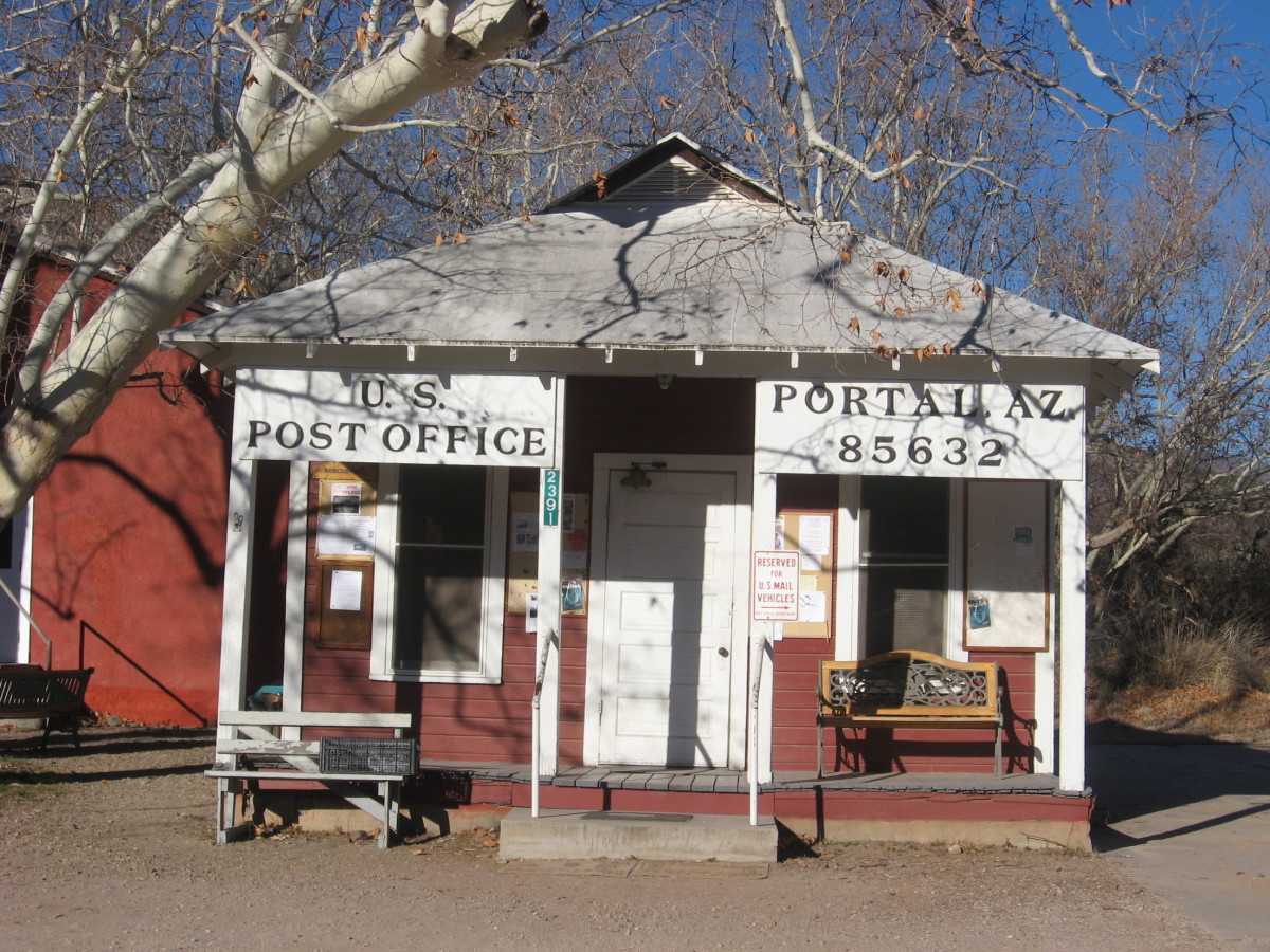 The Tiny Historic Town of Portal AZ in the Chiricahua Mountains is a