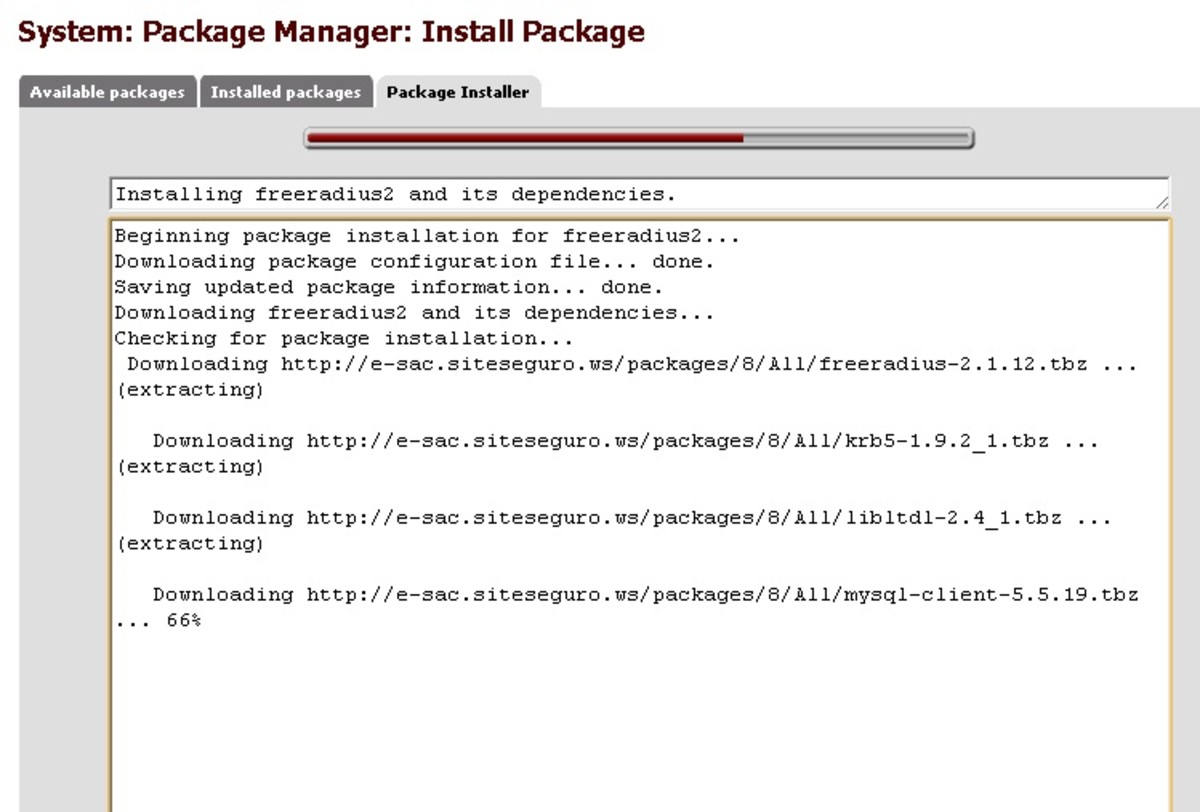 Pgina Freeradius Radius