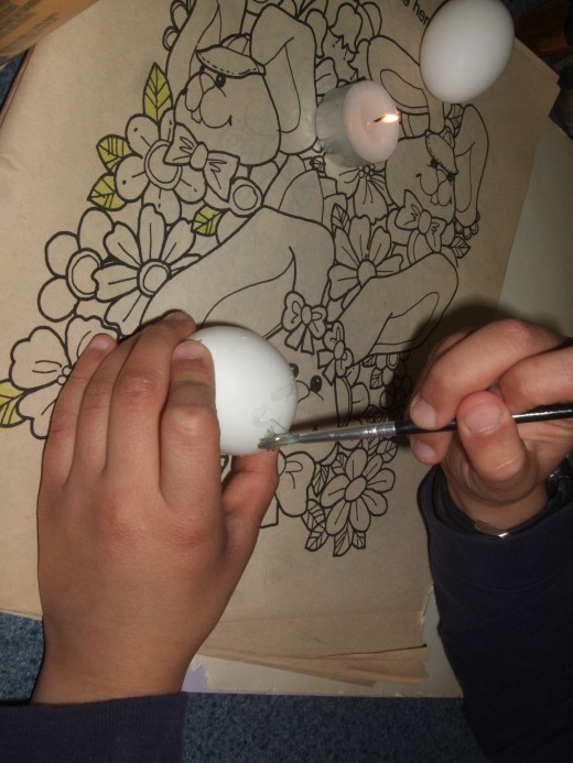How to Color Eggs Using Wax & Stickers. HubPages