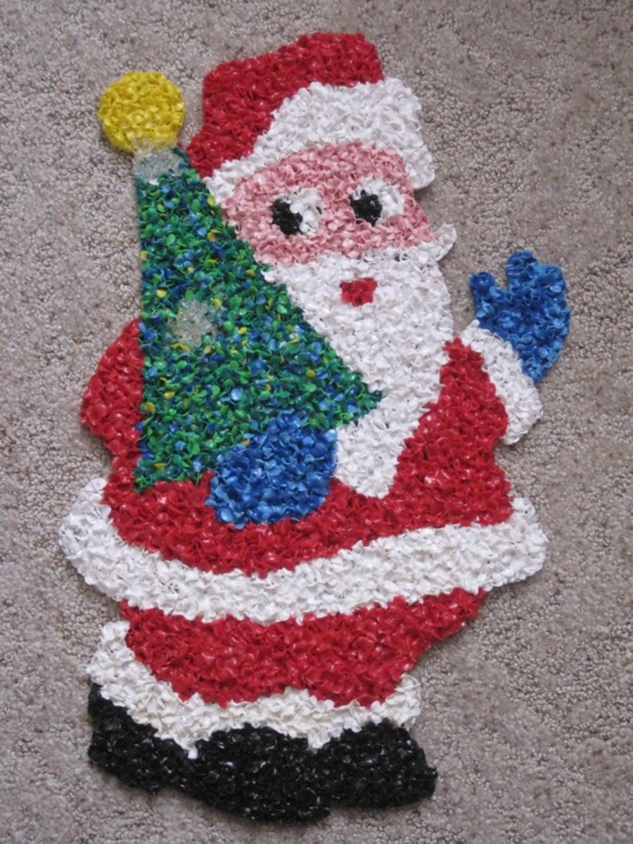 A Unique Halloween and Christmas Decoration, Melted Popcorn Plastic