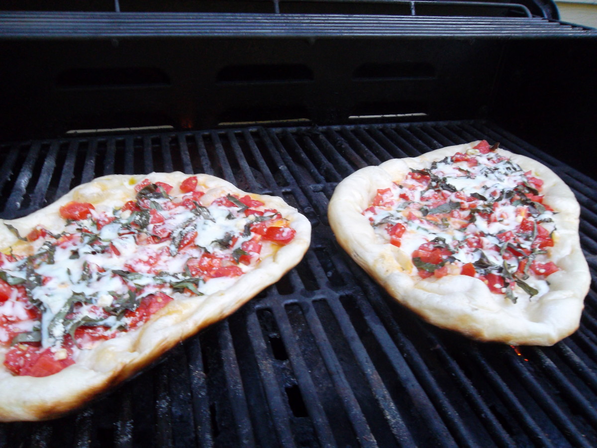 Pizza Margherita Homemade Pizza on Gas Grill Delishably
