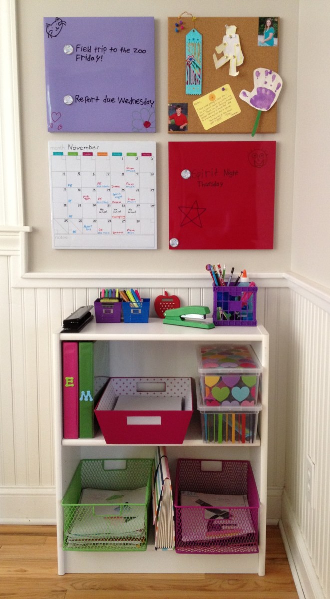 Get Organized for School with a Homework Station for Kids