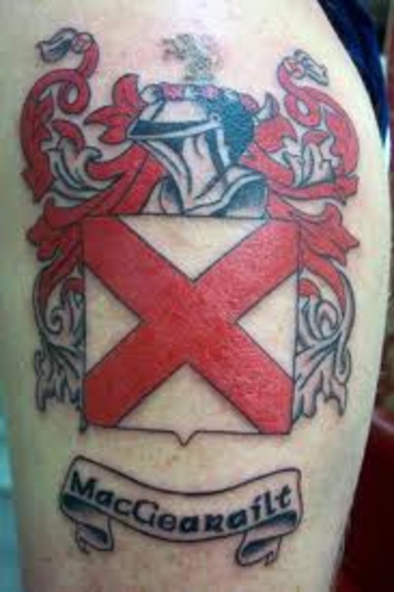 Coat of Arm Tattoos And MeaningsFamily Crest Tattoos And MeaningsCoat of Arm Tattoo Designs