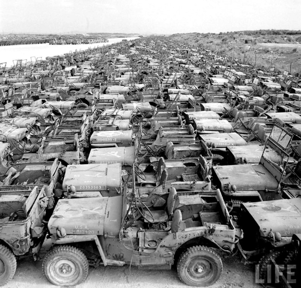 Military Junkyards and Graveyards for Scrap Vehicles, Tanks, and Jeeps