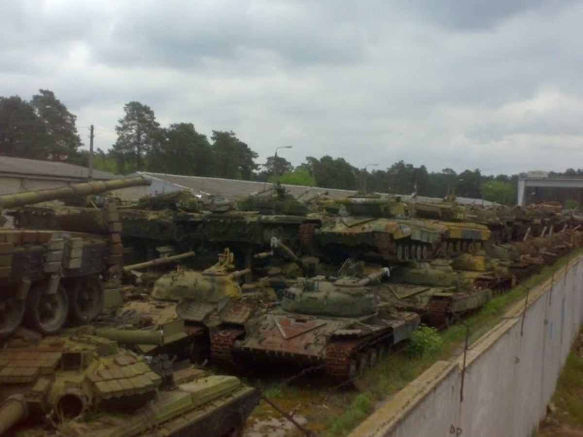 Military Junkyards and Graveyards for Scrap Vehicles, Tanks, and Jeeps