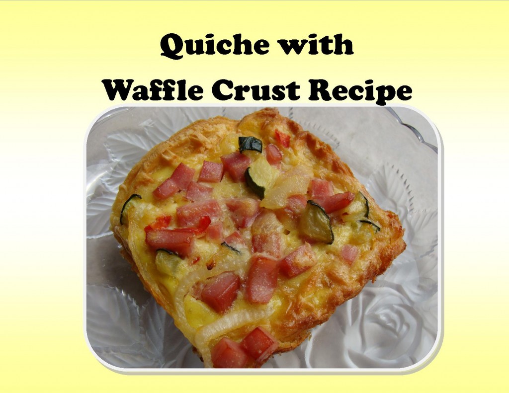 Quiche with Waffle Crust Recipe
