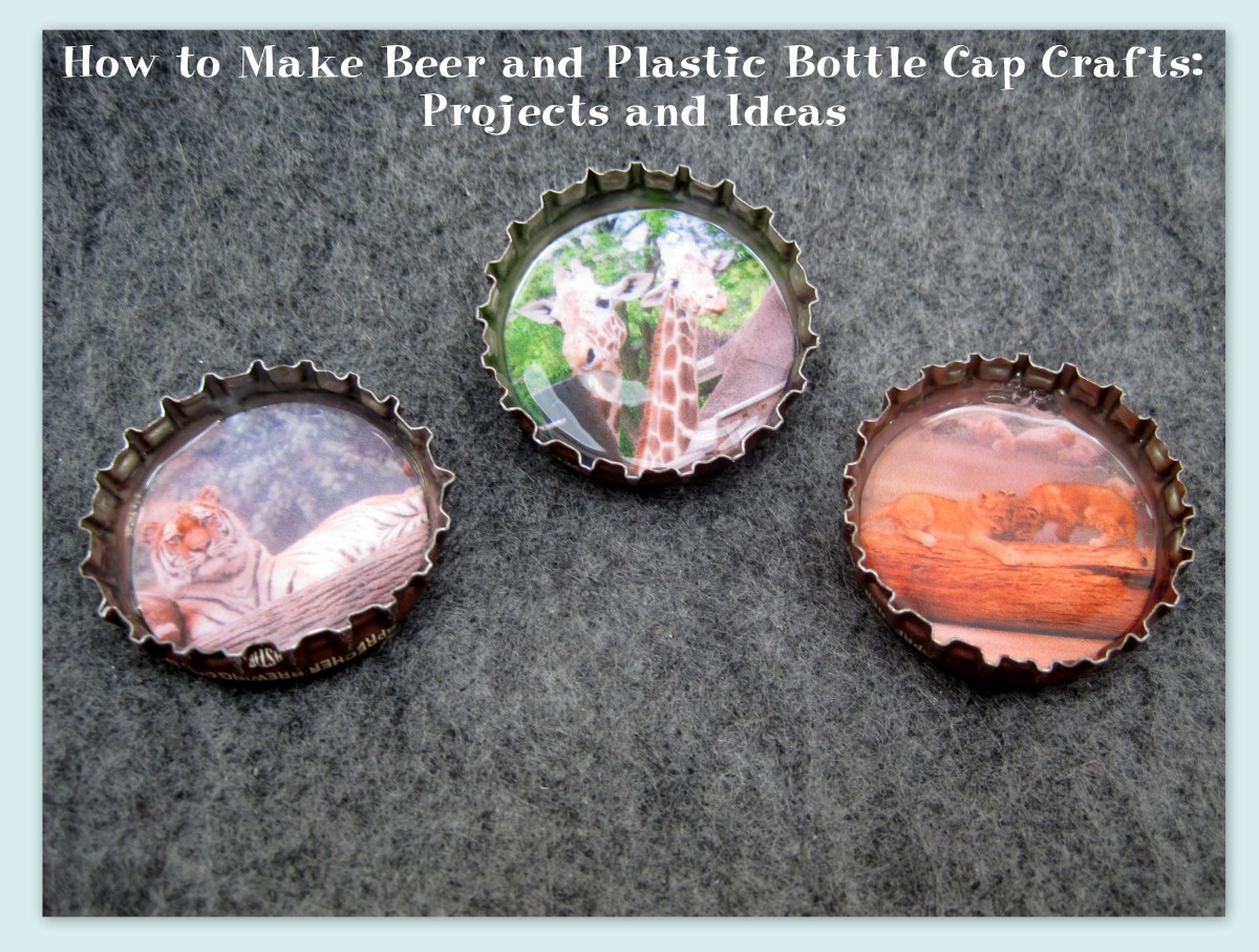 How to Make Beer and Plastic Bottle Cap Crafts Projects and Ideas