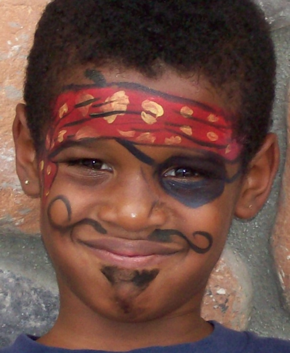 Pirate Face Painting for Children Tutorials, Tips, and Designs Holidappy