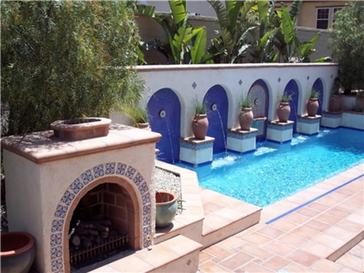 Home Improvement Outdoor Wall Fountains with Tile Mediterranean Style Tuscany Style HubPages