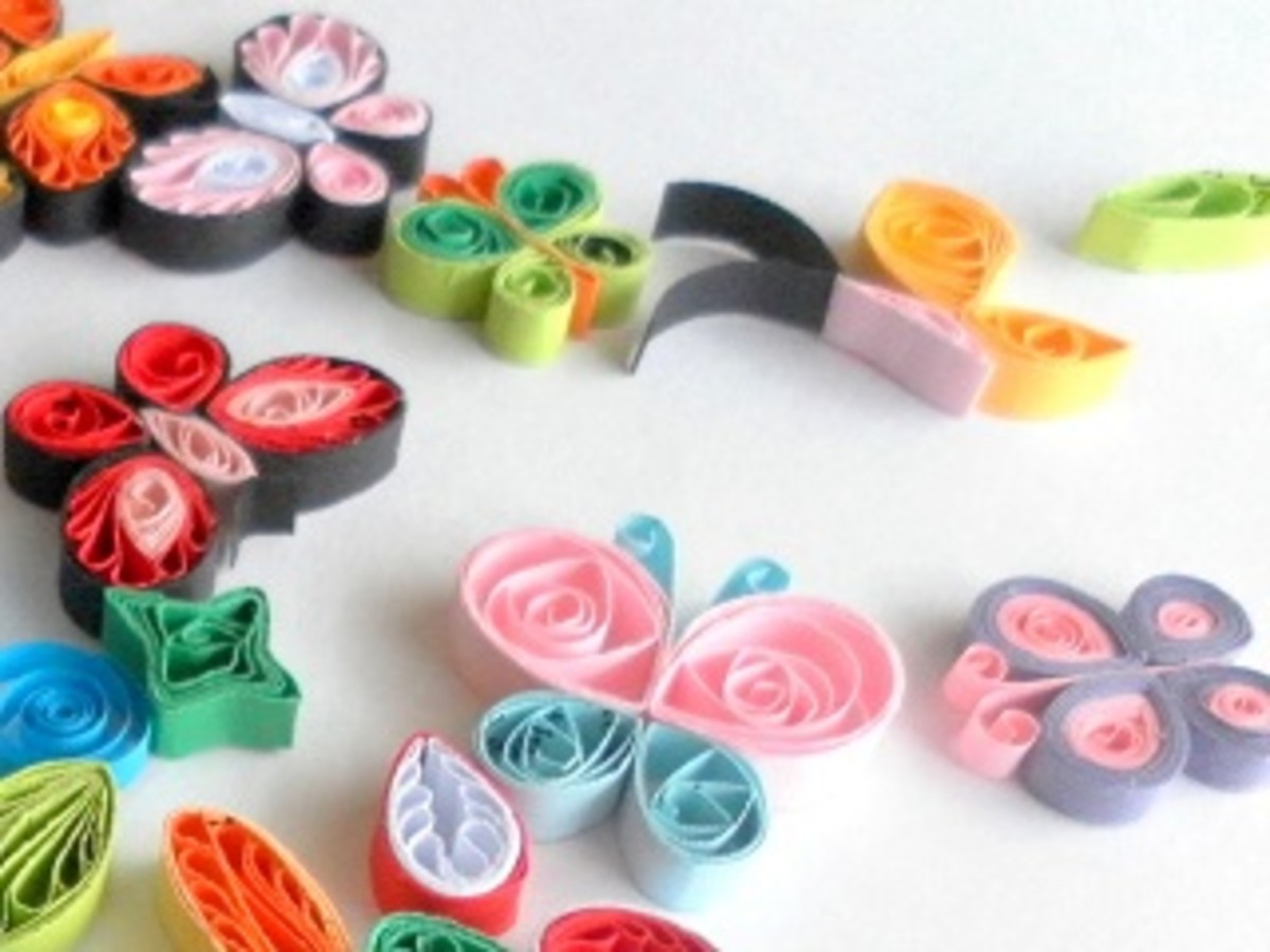Paper Quilling How to Make Quilled Butterflies and Flowers