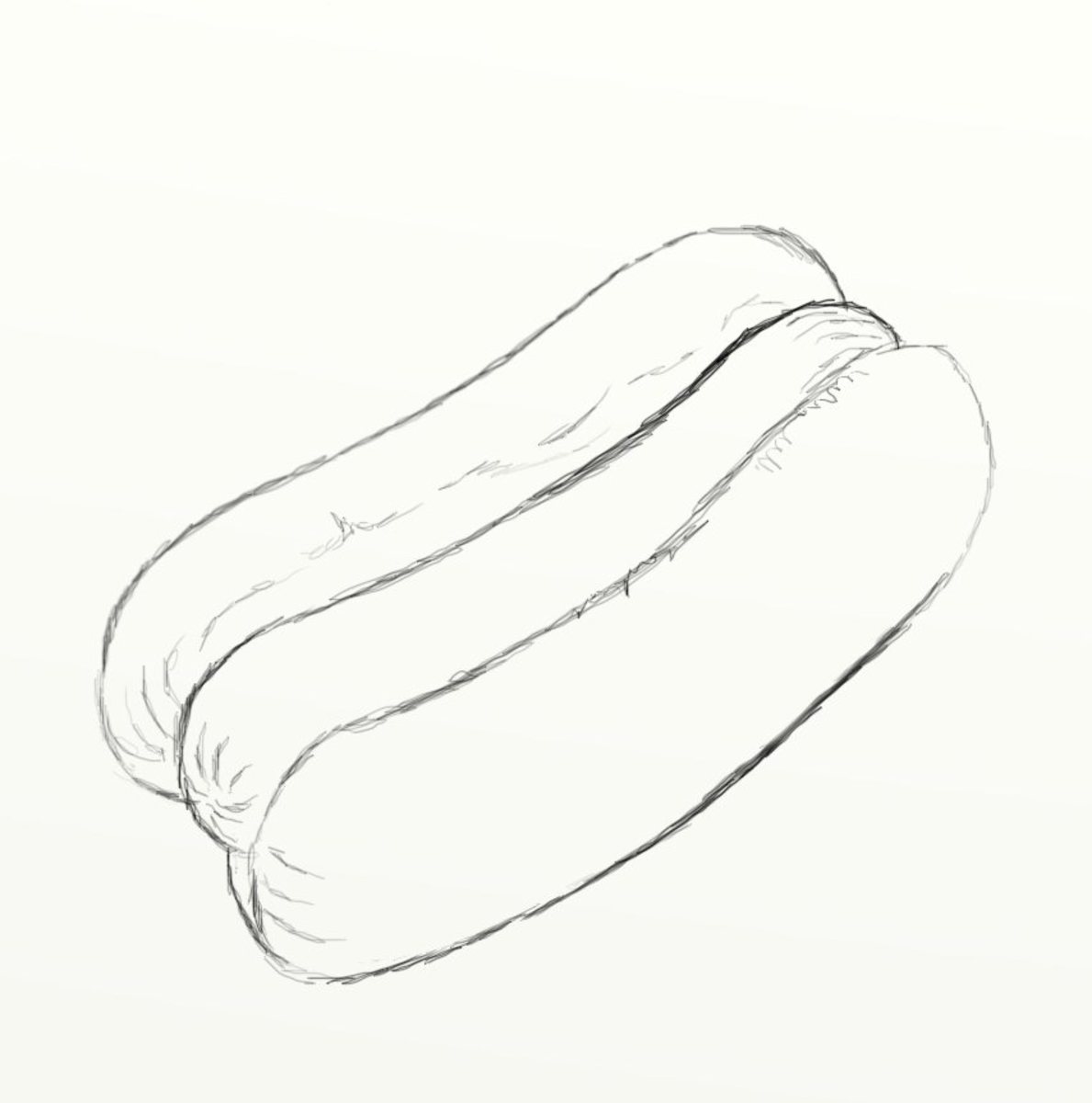 How to draw a hot dog