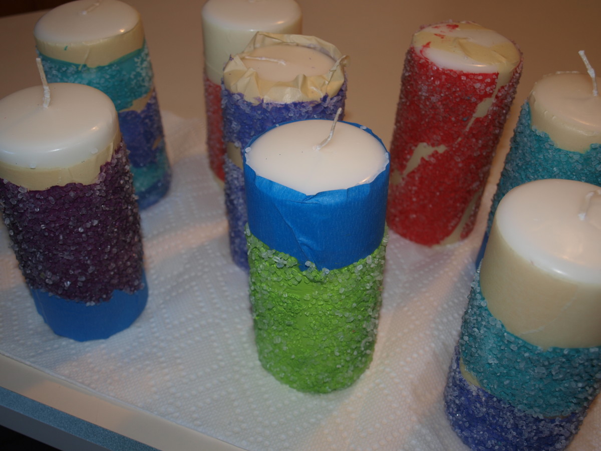 How to Decorate a Candle with Epsom Salt HubPages
