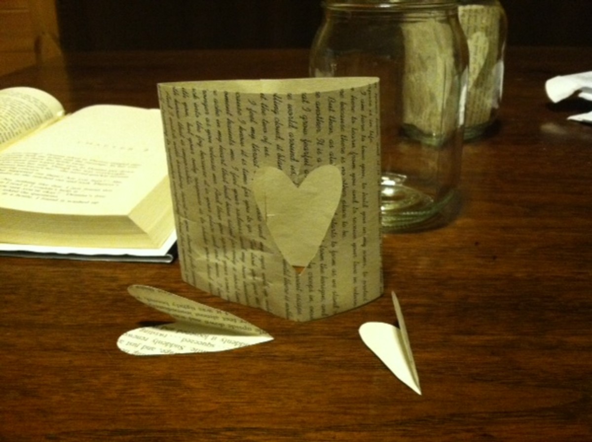 DIY Book Page Mason Jar Candle Holders hubpages