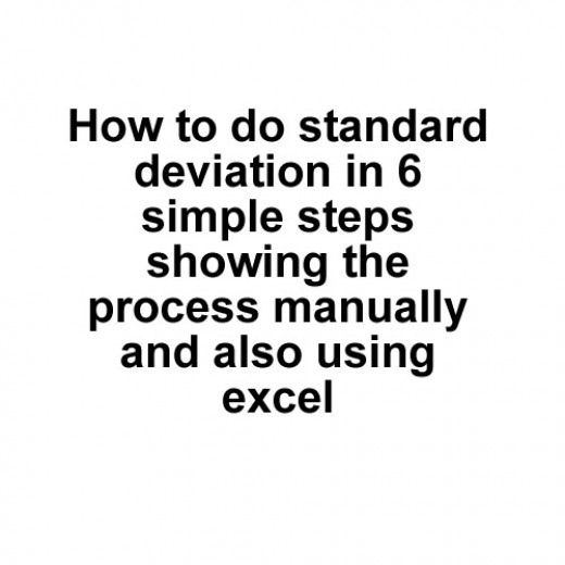 How to Calculate Standard Deviation Owlcation