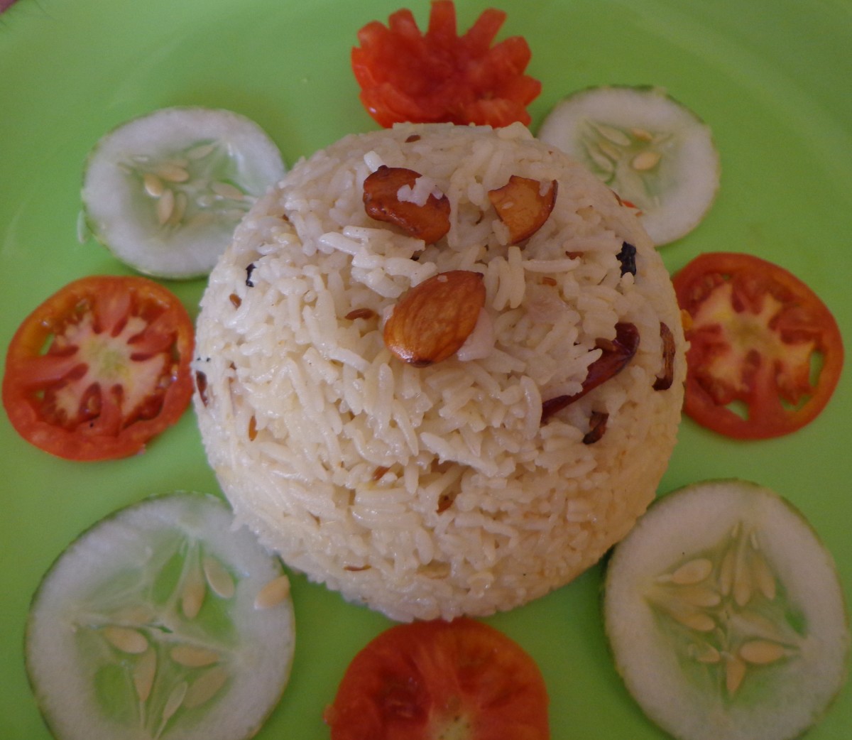 Making Nei Sadham or Ghee Rice South Indian Tamilnadu or Madras Recipe