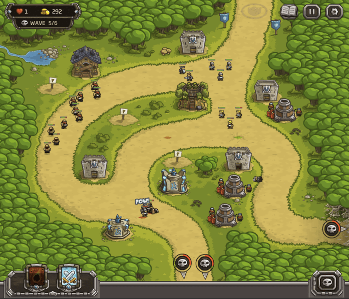 Kingdom Rush Walkthrough Level 5 Silveroak Outpost LevelSkip