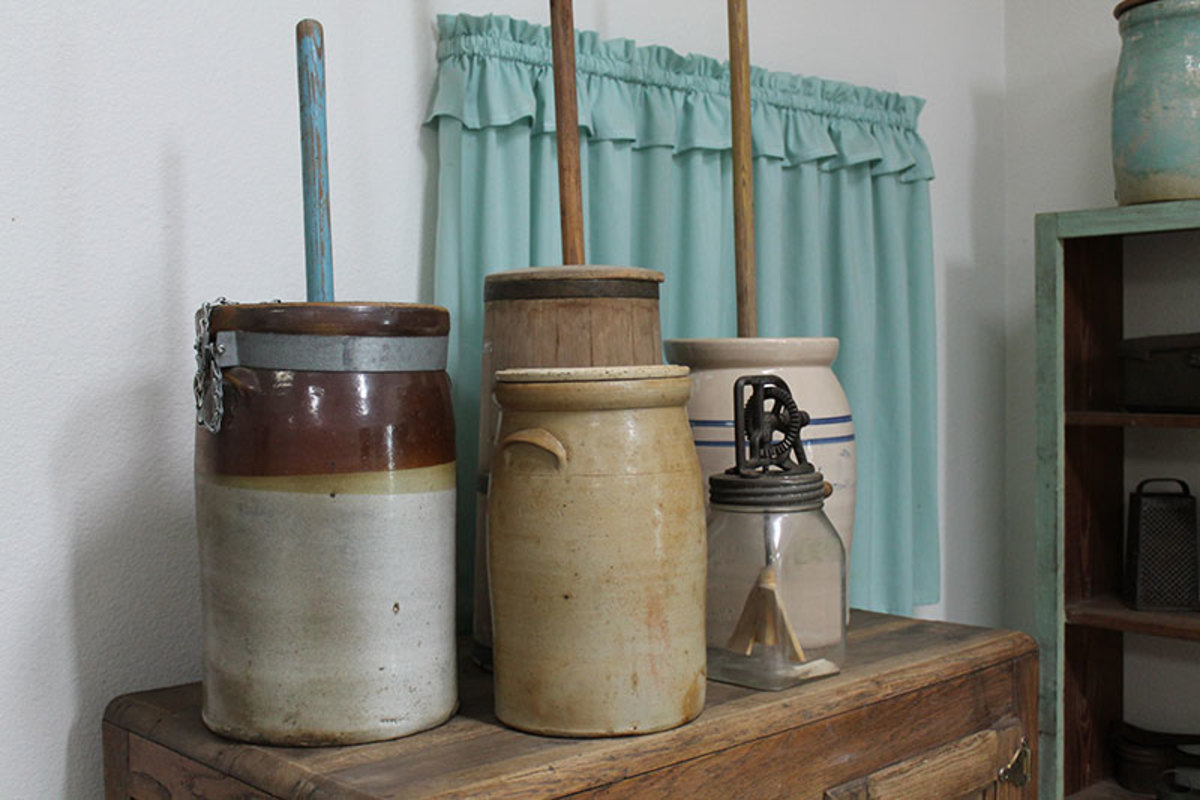 Vintage Butter Churns History Working Reproduction Butter Churns