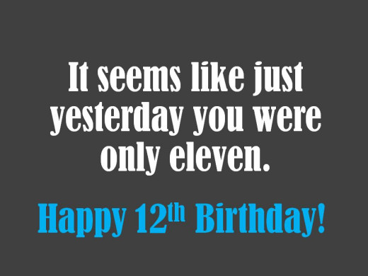 12th Birthday Wishes What to Write in a 12th Birthday