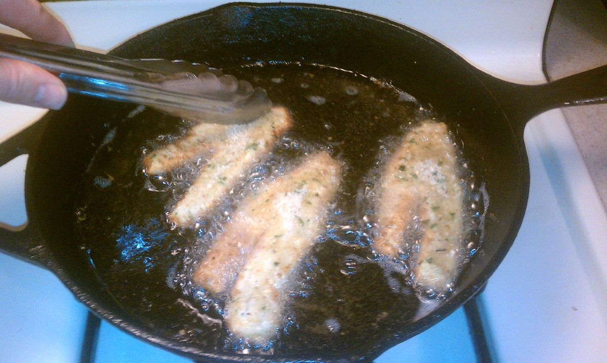 Frying Fish How to Cook Breaded, Fried Lake Erie Perch in a Cast Iron