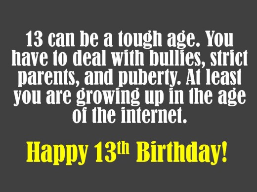 13th Birthday Wishes What to Write in a Card Holidappy