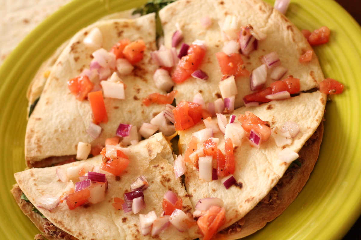 A Meatless Meal Bean and Vegetable Quesadilla Delishably