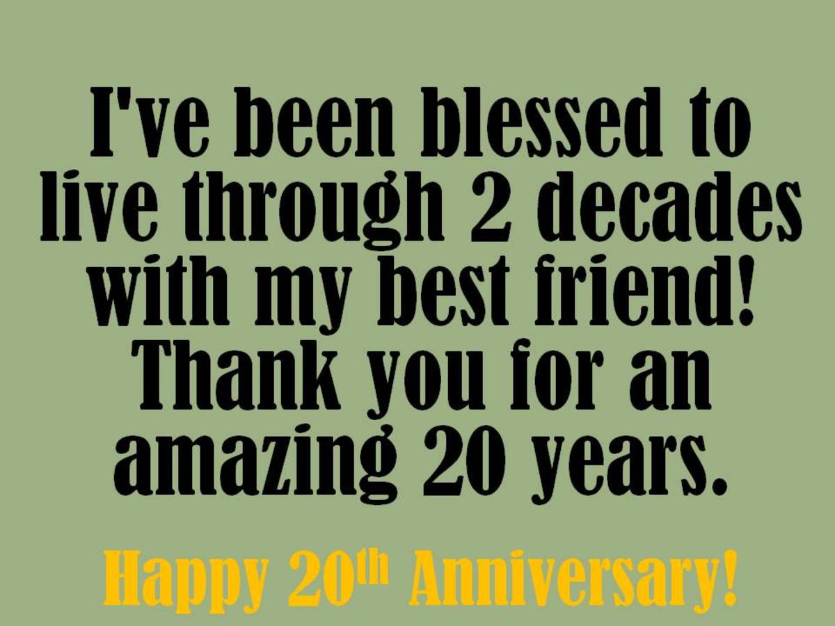 20th Anniversary Wishes Quotes and Messages to Write in a Card HubPages