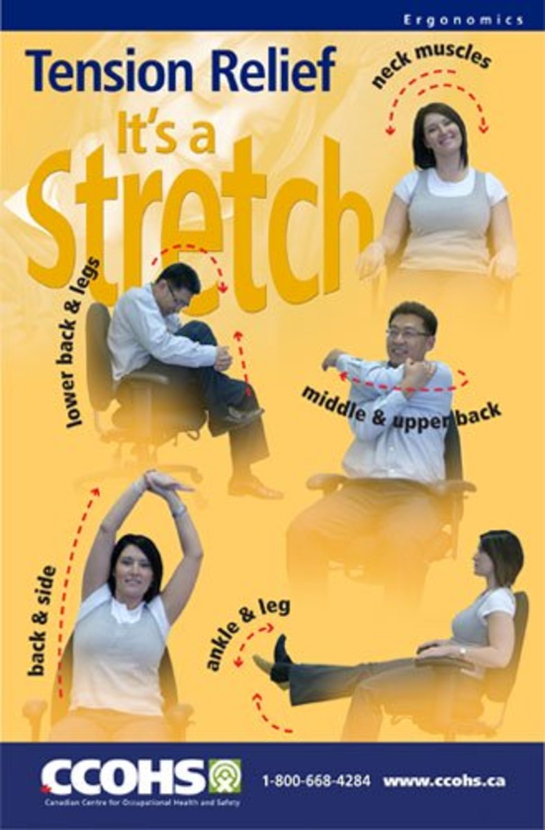 The Benefits of Stretching at Work (Posters Included) CalorieBee