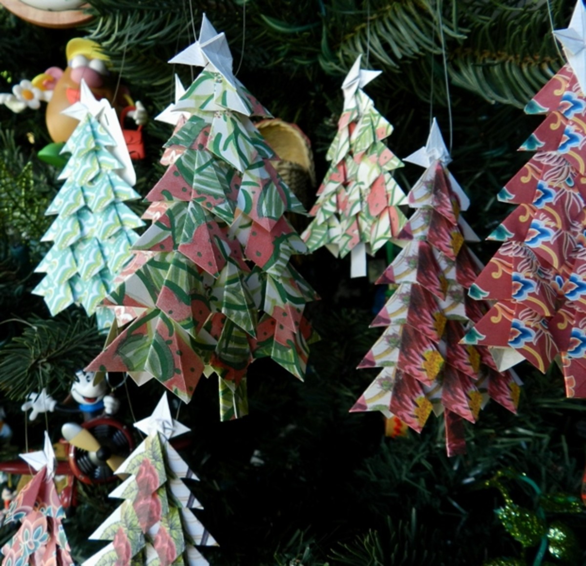 Tea Bag Folding Christmas Tree Pattern Holidappy