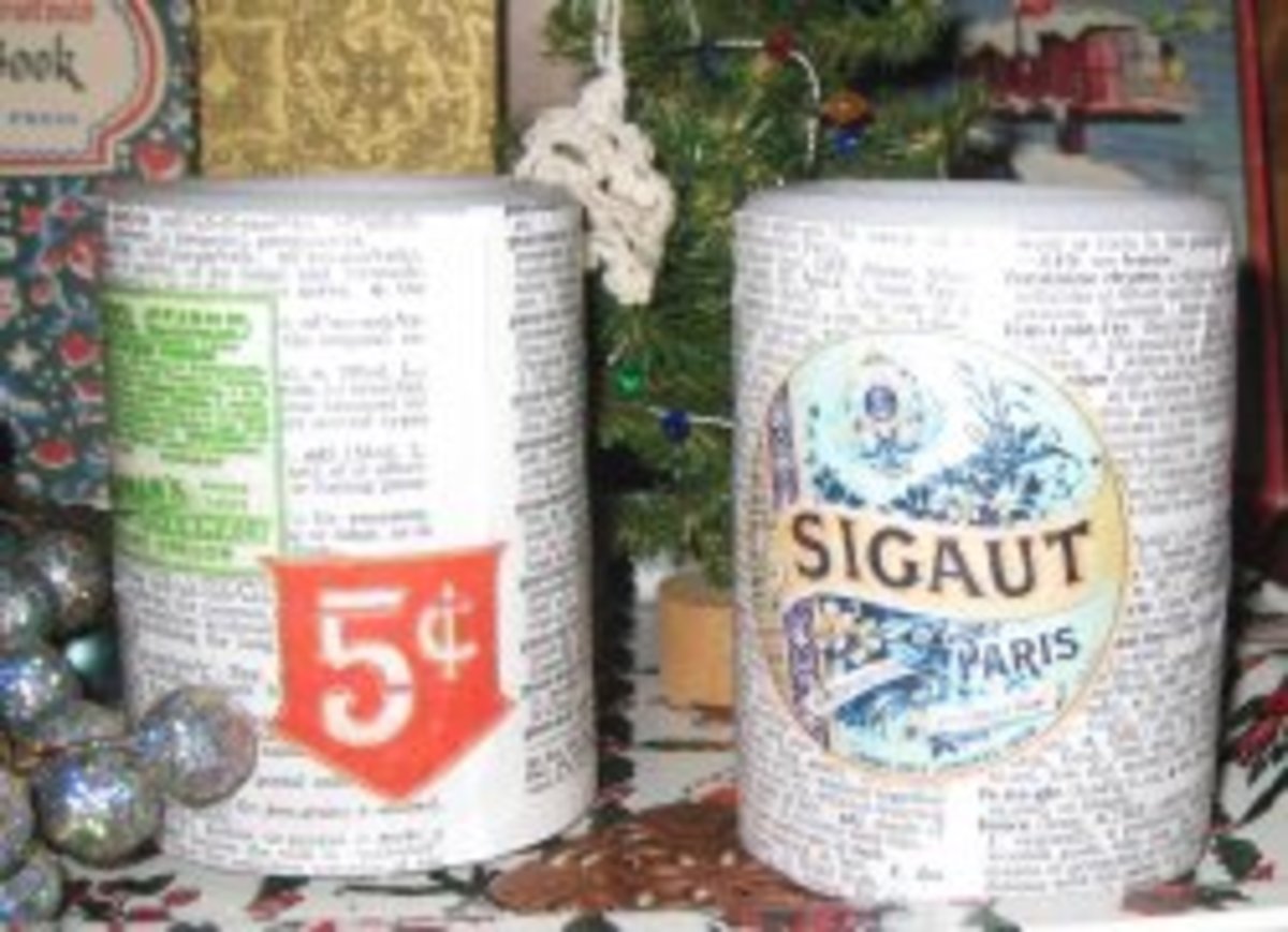 How to Decoupage Flameless Candles