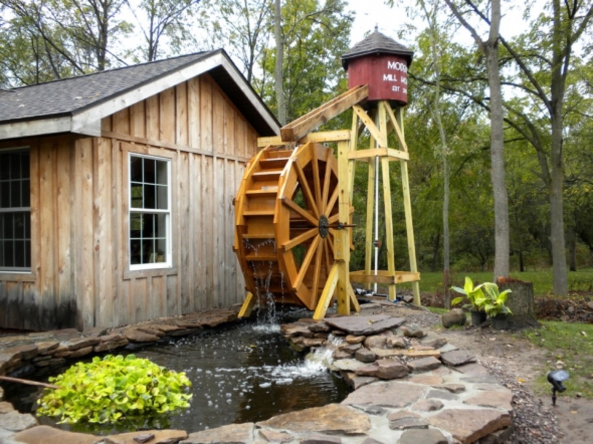 Building a Backyard Waterwheel hubpages