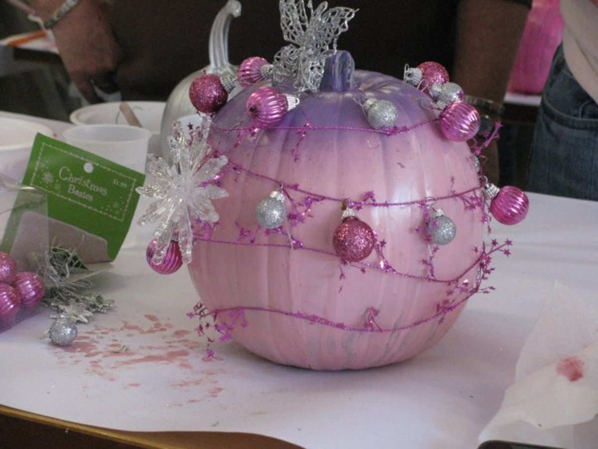 Paint Pink Pumpkins for Breast Cancer