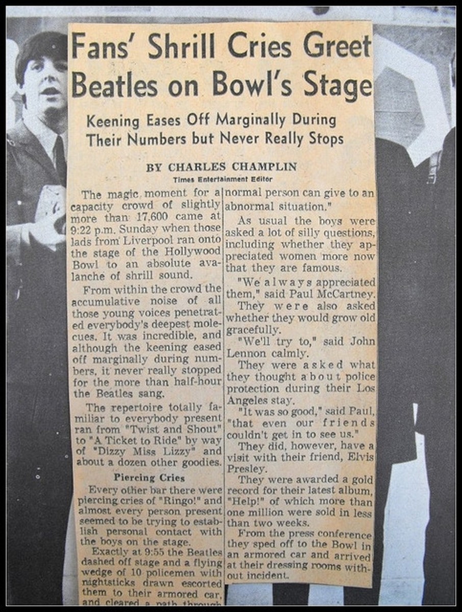 The Beatles at Hollywood Bowl 1965 LetterPile