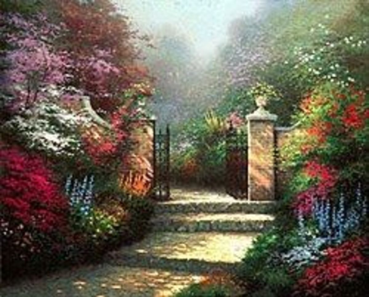 Thomas Kinkade Gardens and Fountains