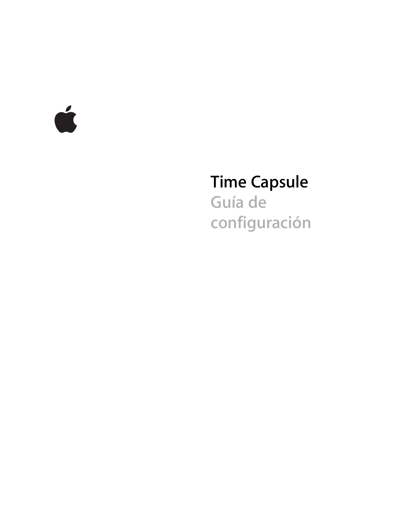 Apple Time Capsule Guía De Configuración La User Manual Air Port 802