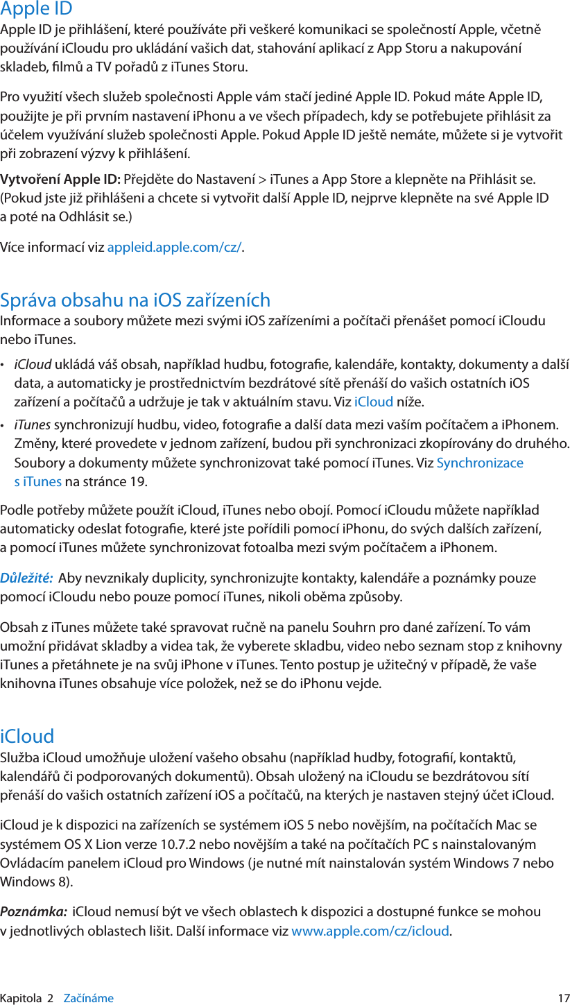 Apple Iphone4 Iphone Uzivatelska Prirucka User Manual I Phone Uzivatelskaprirucka Prosoftwarei Os7 1 Ios7 Uzivatelska Prirucka
