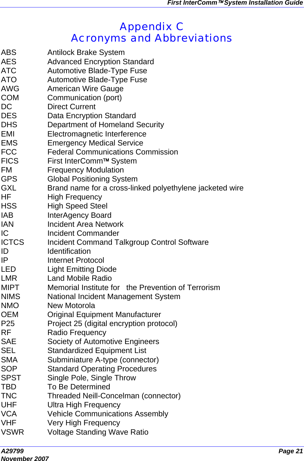 BAE Systems L1FCGXLF First VCA100 model L1FCGXLF User