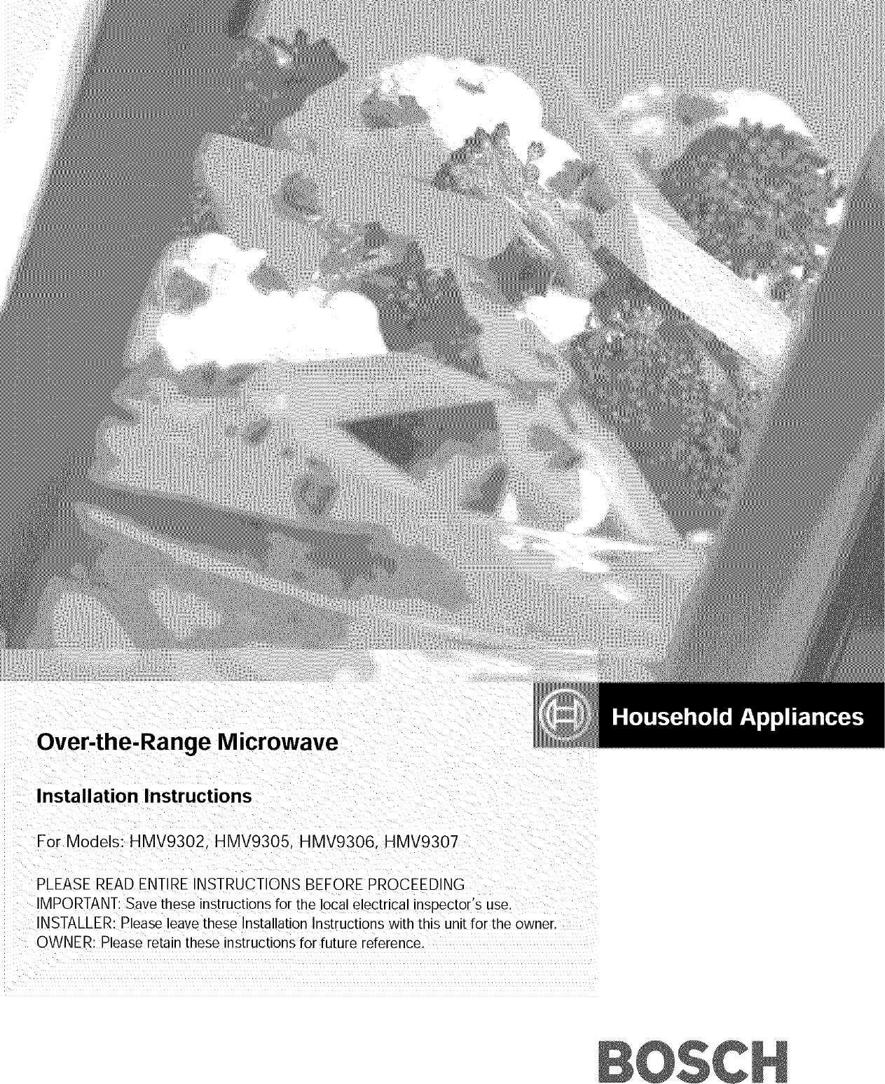 BOSCH Microwave/Hood Combo Manual L0501510