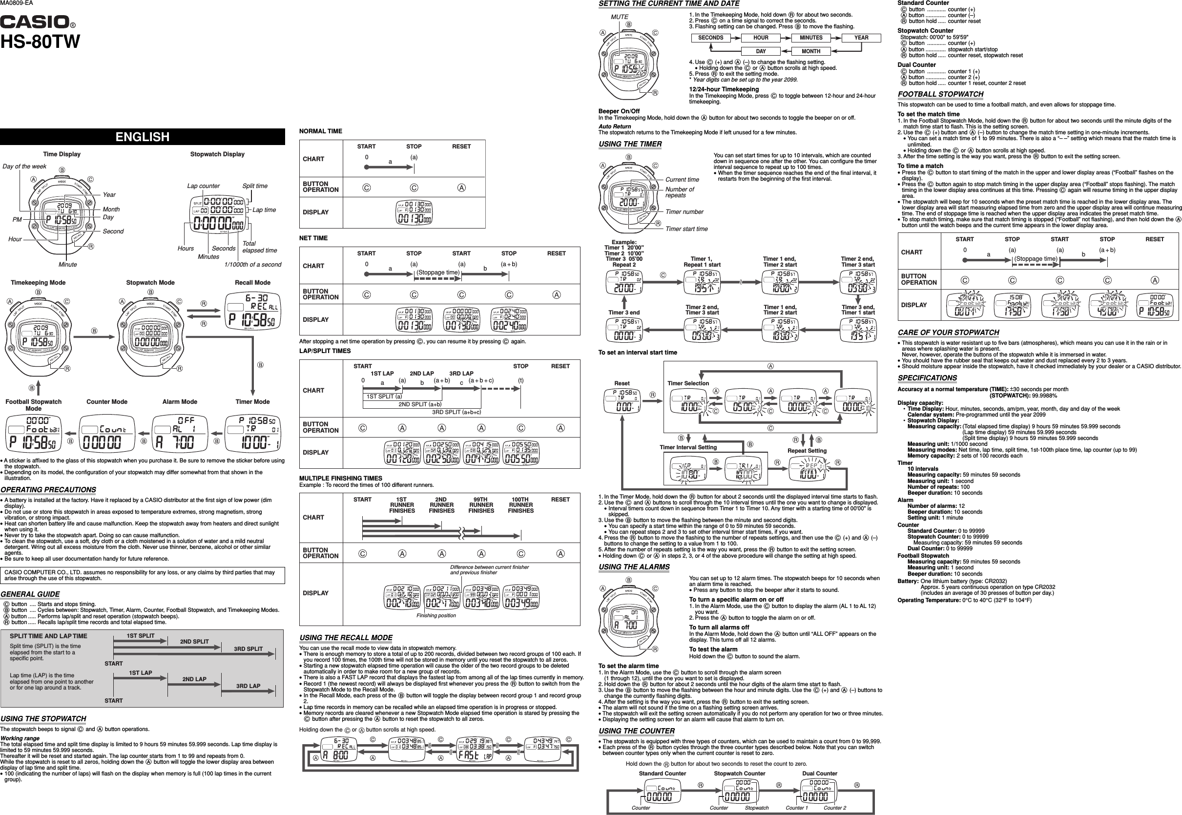 Casio Hs80Tw HS 80TW