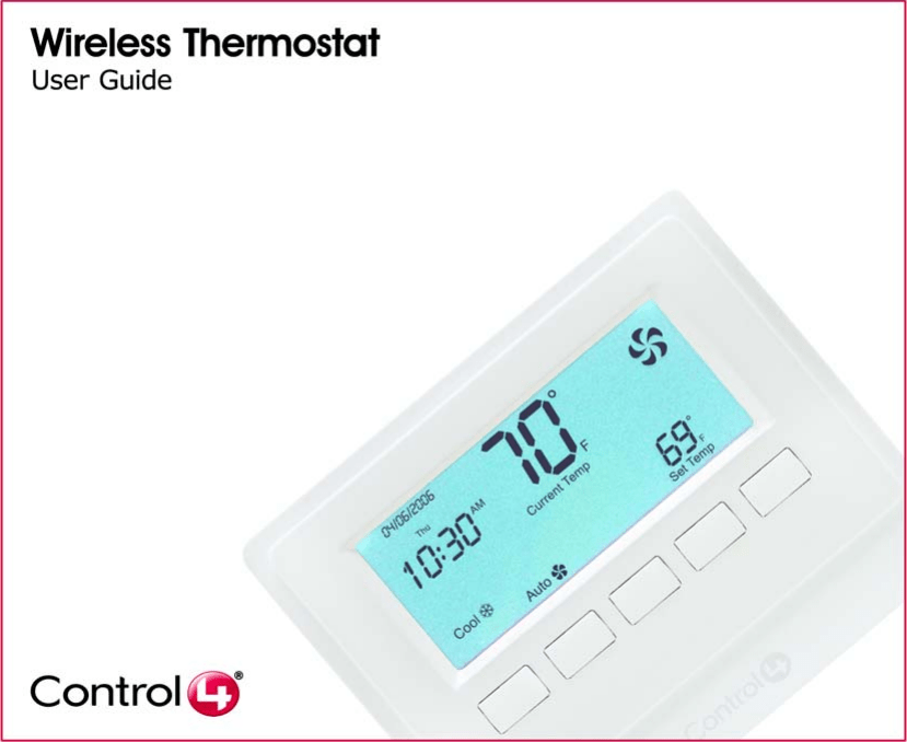 Control4 Wireless Thermostat Users Manual