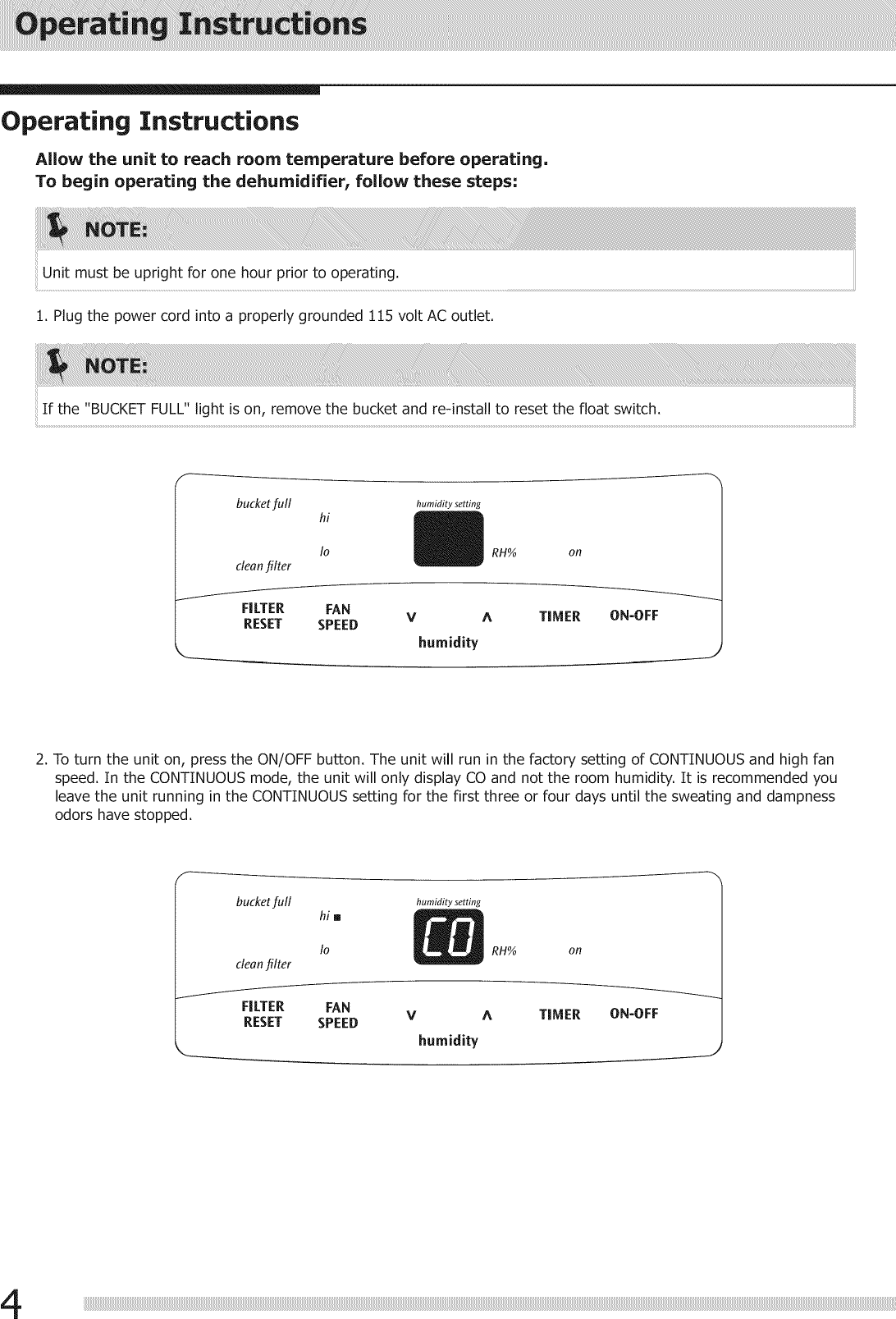 Crosley CDF500W10 1503437L User Manual DEHUMIDIFIER Manuals And Guides