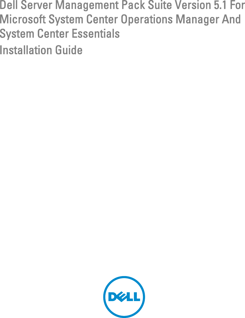 Dell Server Management Pack Suite Version 5 1 For Microsoft System
