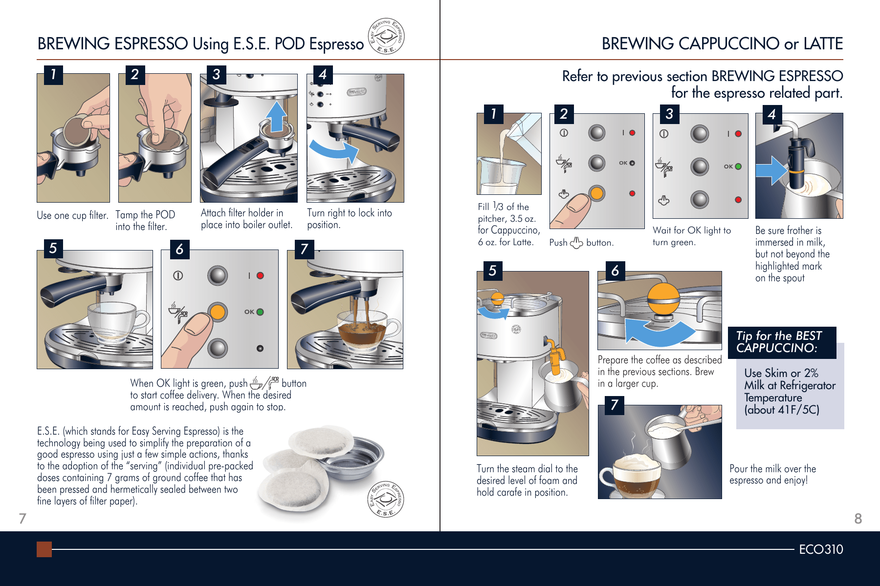 Delonghi Eco 310 Bk Getting Started Guide