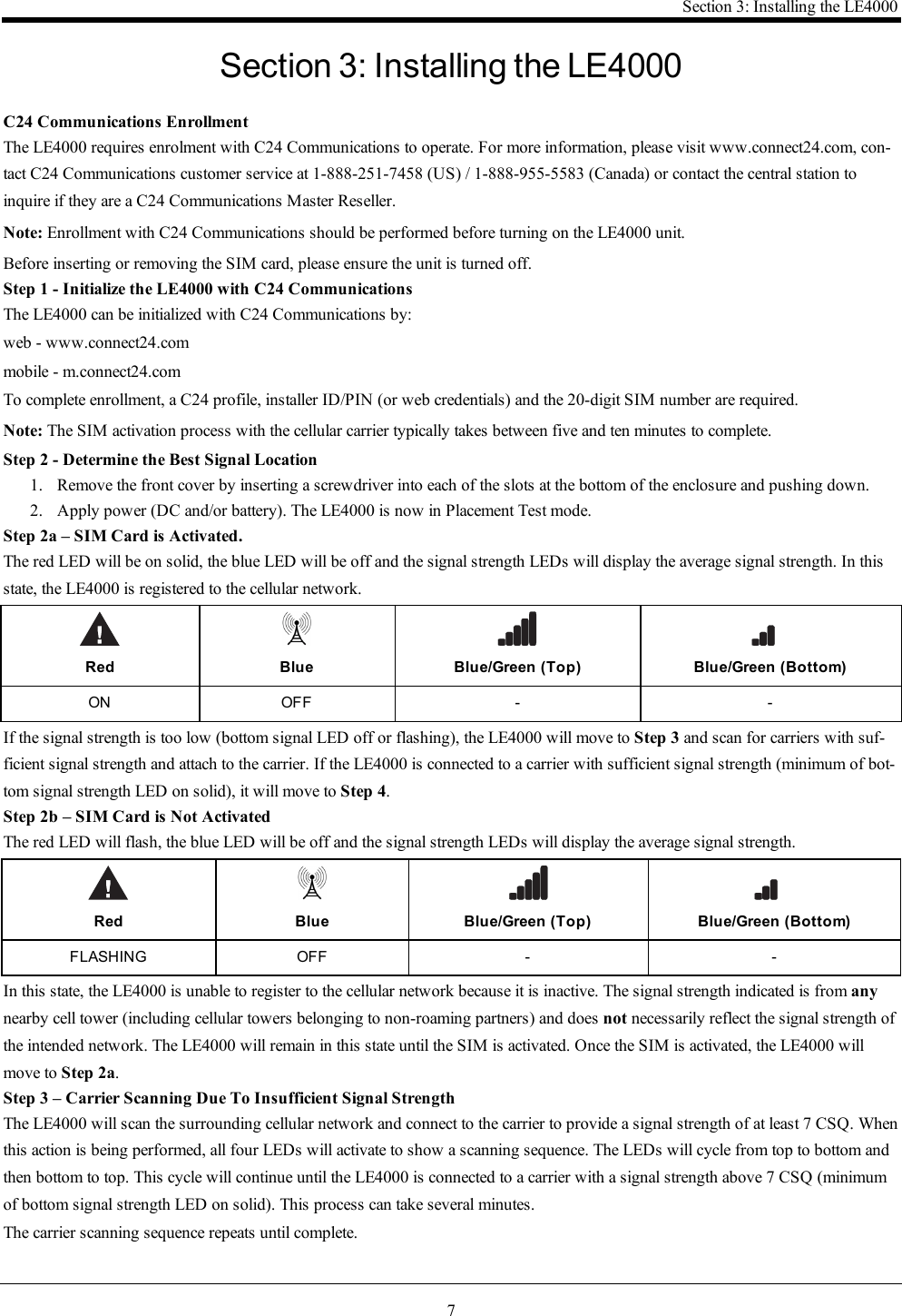 Digital Security Controls 17LE4000 LTE Cellular Alarm Communicator User