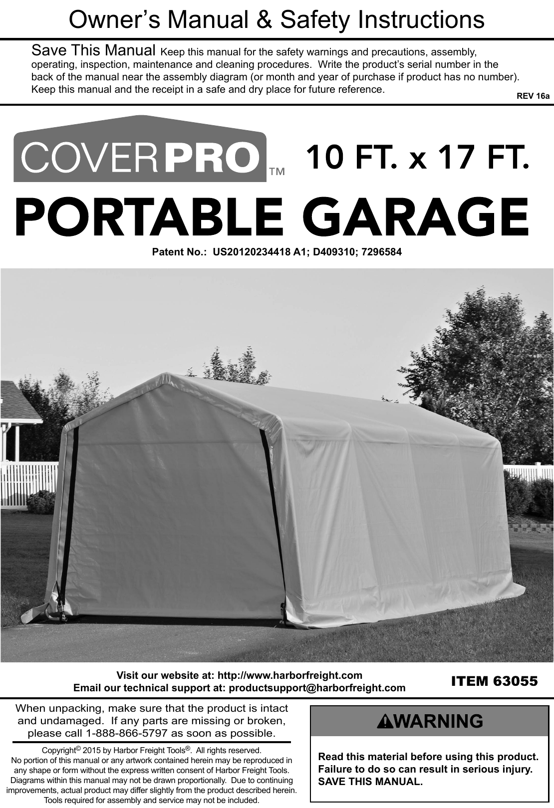 Coverpro 10 Ft X 17 Ft Portable Garage Garage Car