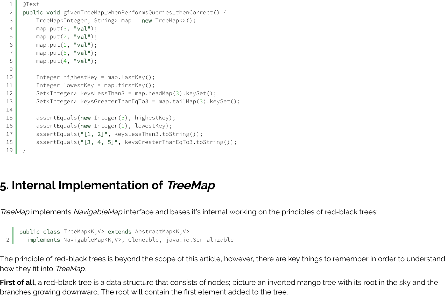 A Guide To Tree Map In Java Baeldung