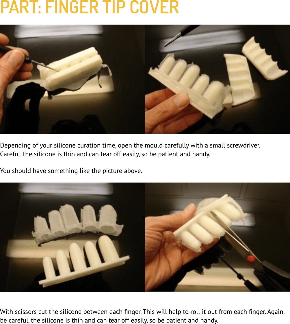 Finger Tip Cover Instructions