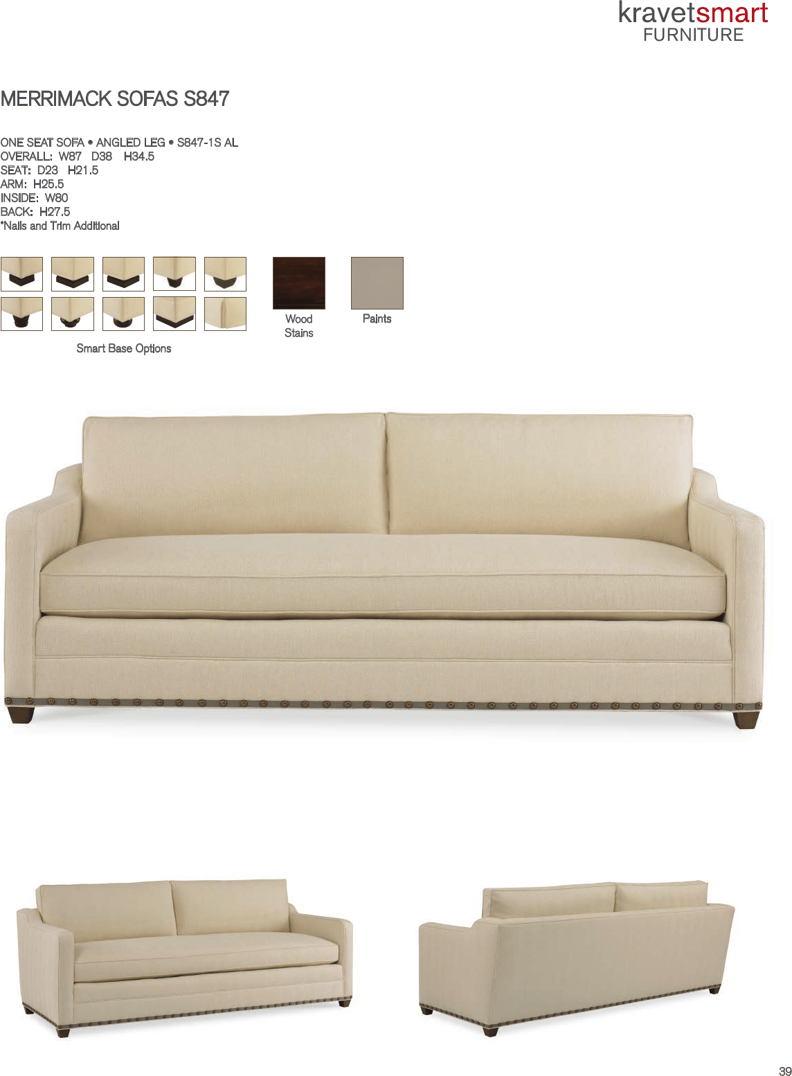 Kravet Merrimack Sofa Tearsheet