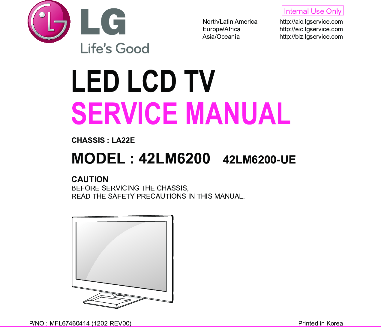 LG42LM6200 Service Manual