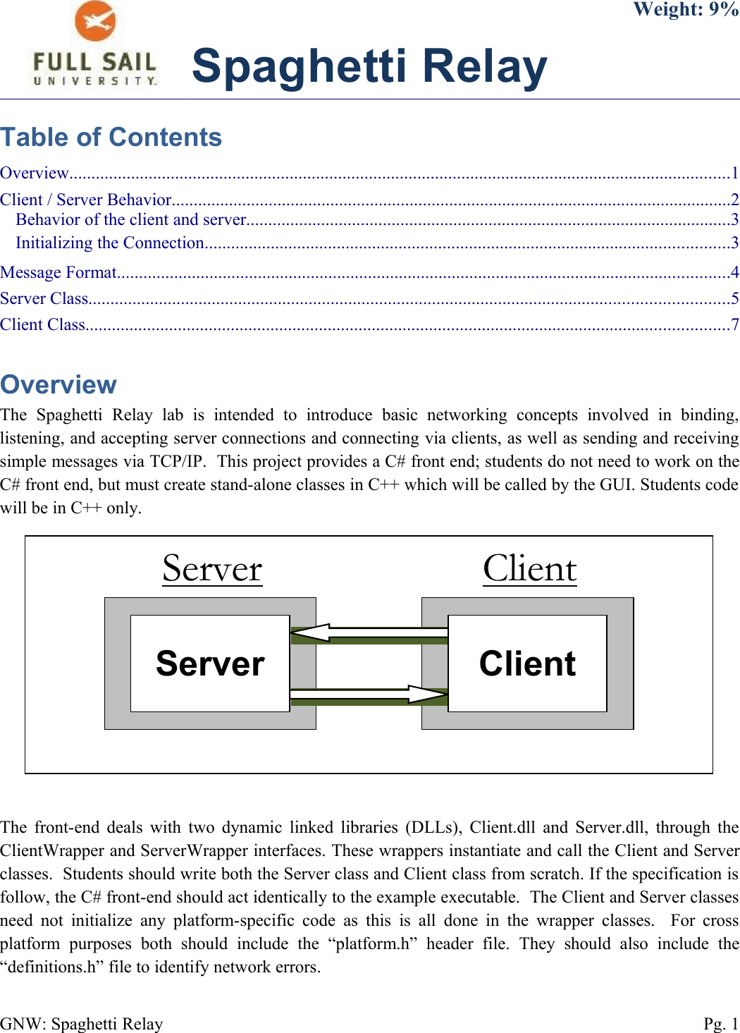 Lab Project Manual Spaghetti Relay